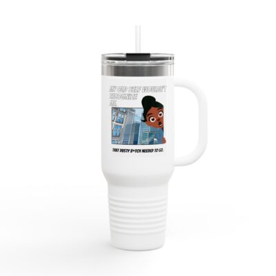 40oz Insulated Travel Mug – “My Old Self Wouldn’t Recognize Me” | Timeline Shifting Collection - Image 3